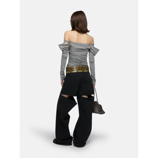 Attico black trousers