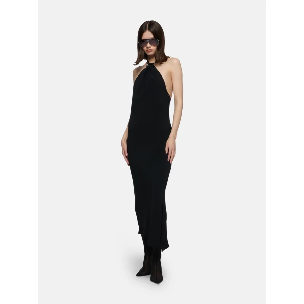 Black midi dress