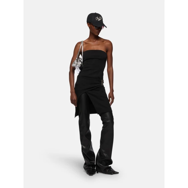 Black midi dress