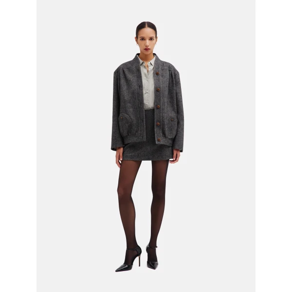 blazé milano coci mini skirt in jline black and white