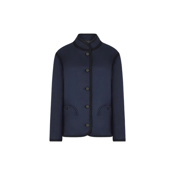 blazé milano curly jacket in nitak navy
