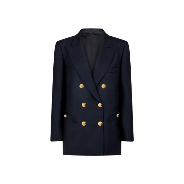 blazé milano everynight blazer in alcanara navy