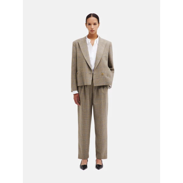 blazé milano glassy pant in saona beige