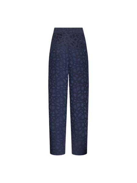 blazé milano glassy pant in seahorses deep blue