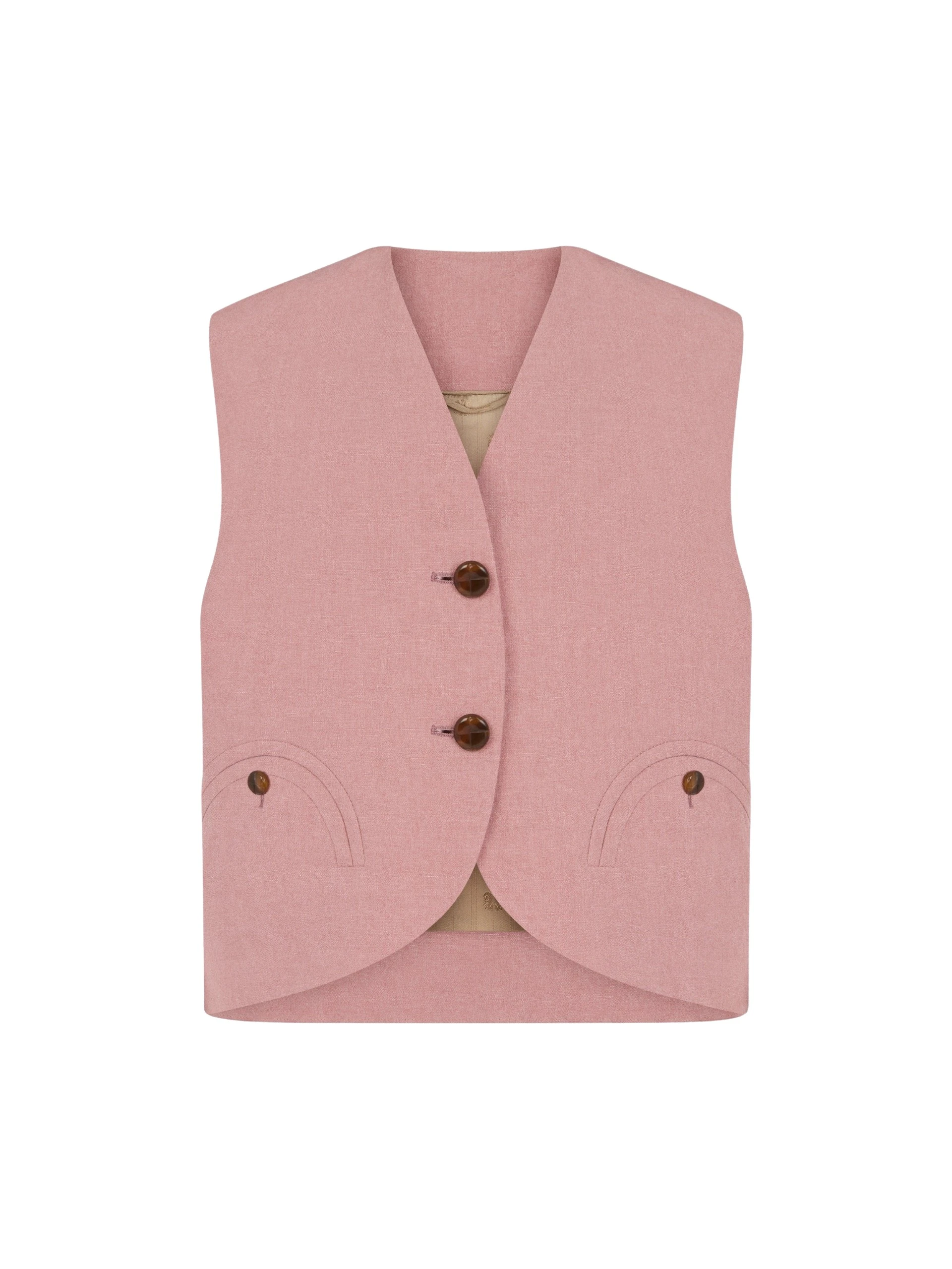 Blaze-Milano-Blaze-Milano-Gliss-Gilet-in-Mid-day-Sun-Pink17041_nobg blazé milano gliss gilet in mid-day sun pink
