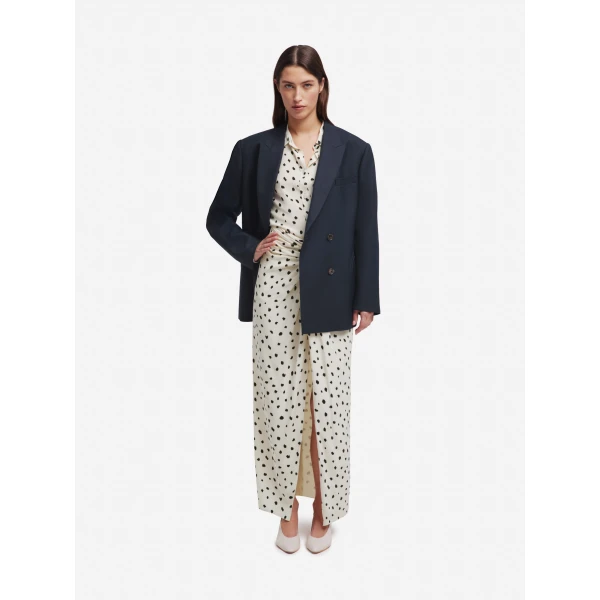 blazé milano konik maxi shirt in mariquita pois white