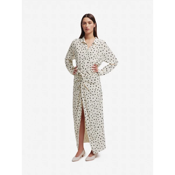 blazé milano konik maxi shirt in mariquita pois white