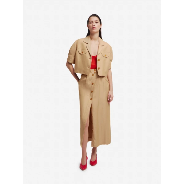 blazé milano lola jacket in renegade sand