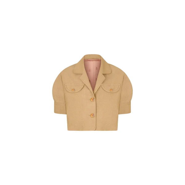 blazé milano lola jacket in renegade sand