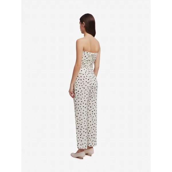 blazé milano long eva top in mariquita pois white