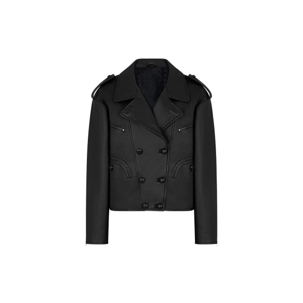 blazé milano mick bomber jacket in vegas baby black