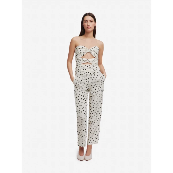 blazé milano nana pants in mariquita pois white