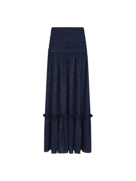 blazé milano shagya skirt in seahorses deep blue