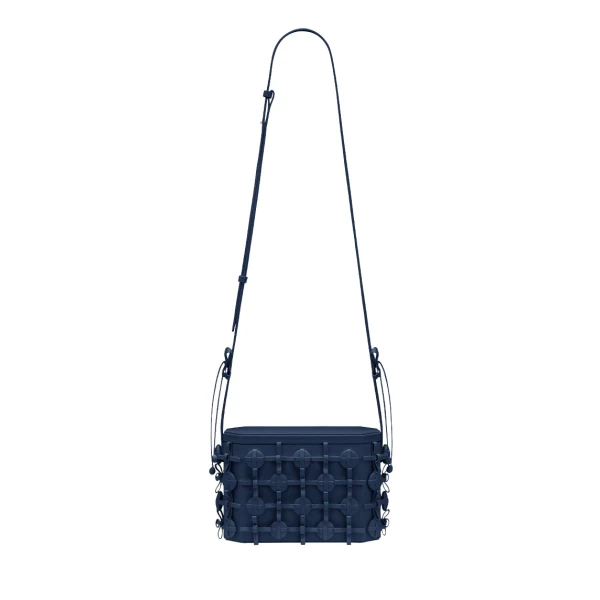 Polène Button Bow Box in Ink Button Bow Box in Ink - Clutch Bags - Parisian Luxury Leather Bag at Luxury Shoes 