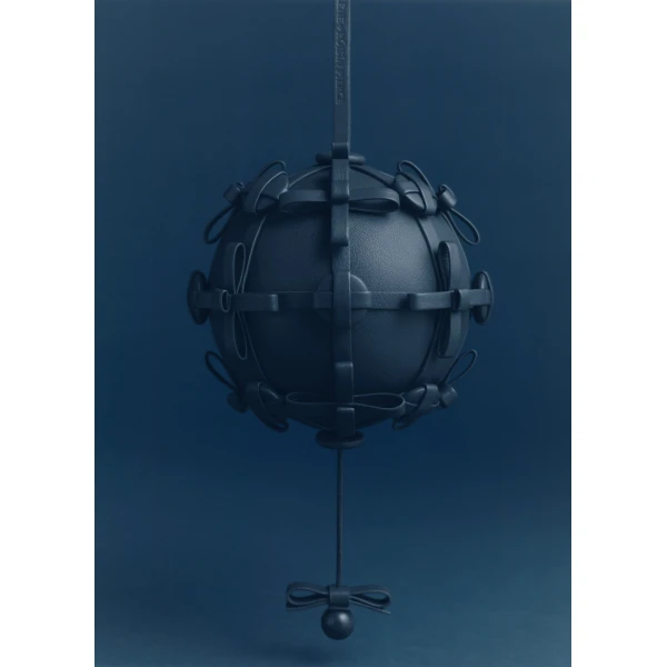 Polène Button Bow Sphere in Ink Button Bow Sphere in Ink - Clutch Bags - Parisian Luxury Leather Bag at Luxury Shoes 
