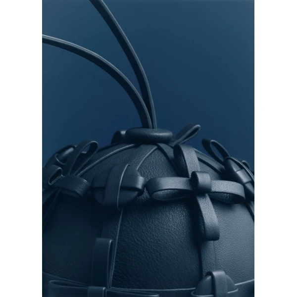Polène Button Bow Sphere in Ink Button Bow Sphere in Ink - Clutch Bags - Parisian Luxury Leather Bag at Luxury Shoes 
