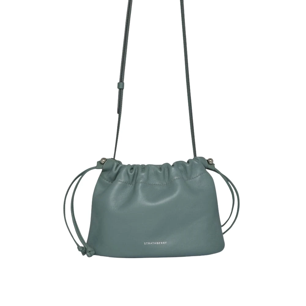 Blue-Charlotte-Drawstring-in-Stone-Blue75135_nobg Strathberry Charlotte Drawstring bucket bag