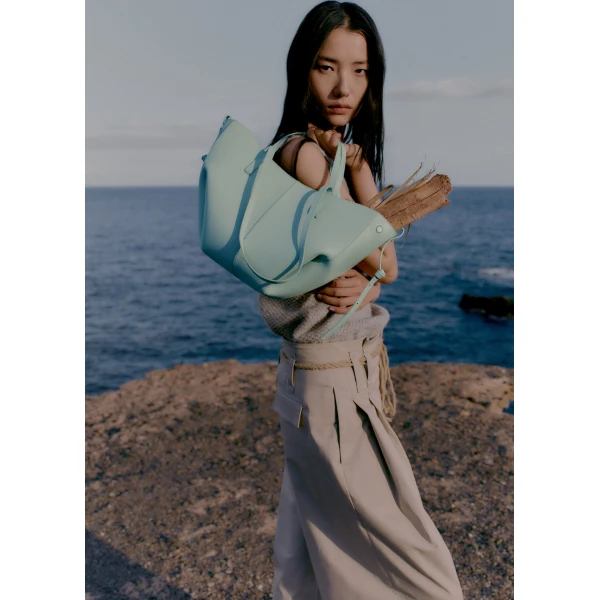 Polène Cyme Mini in Sea Foam Cyme Mini in Sea Foam - Mini Bags - Parisian Luxury Leather Bag at Luxury Shoes 