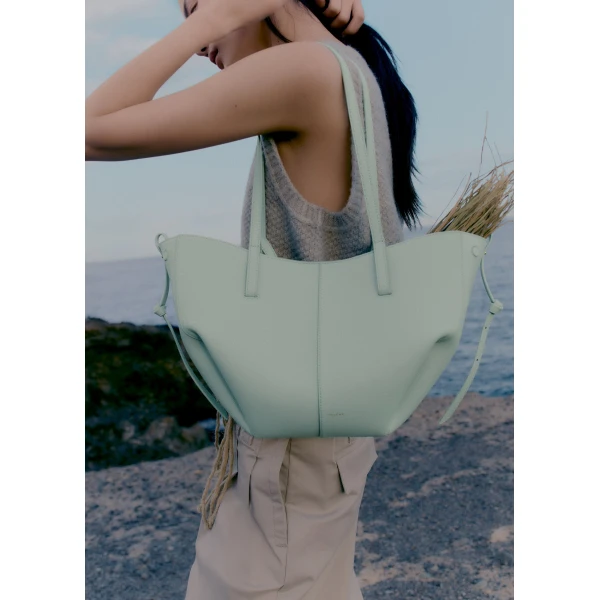 Polène Cyme Mini in Sea Foam Cyme Mini in Sea Foam - Mini Bags - Parisian Luxury Leather Bag at Luxury Shoes 