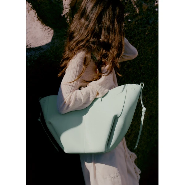 Polène Cyme in Sea Foam Cyme in Sea Foam - Totes & Top-Handle Bags - Parisian Luxury Leather Bag at Luxury Shoes 