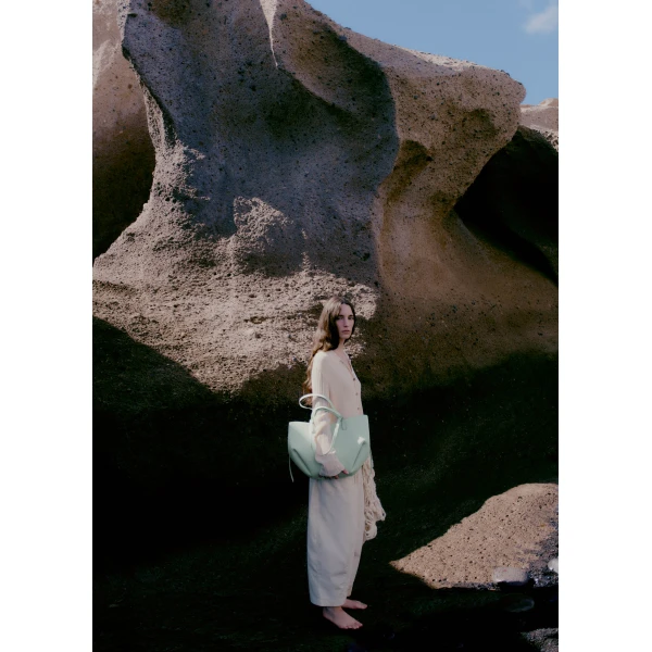 Polène Cyme in Sea Foam Cyme in Sea Foam - Totes & Top-Handle Bags - Parisian Luxury Leather Bag at Luxury Shoes 