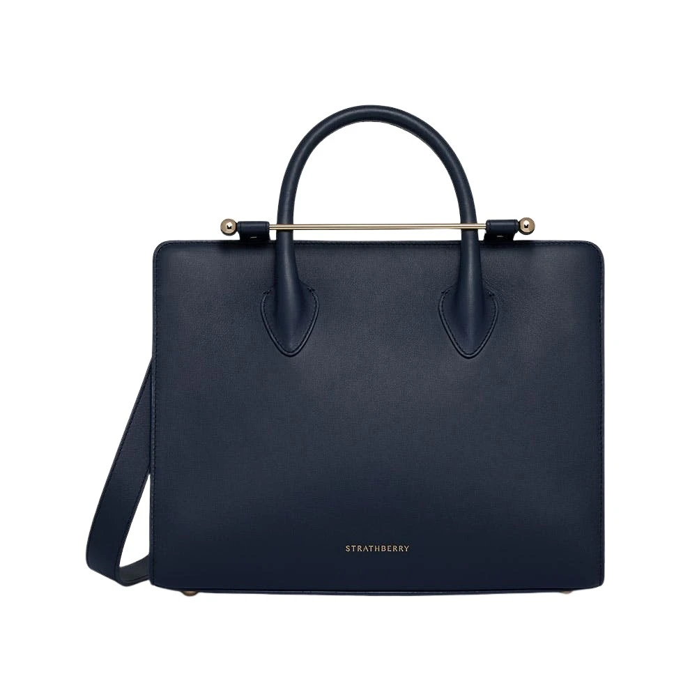 Blue-Midi-Tote-in-Marine-Blue76504_nobg Strathberry Midi Tote bag