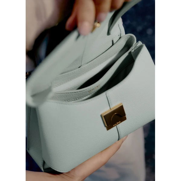 Polène Mokki Mini in Sea Foam Mokki Mini in Sea Foam - Mini Bags - Parisian Luxury Leather Bag at Luxury Shoes 