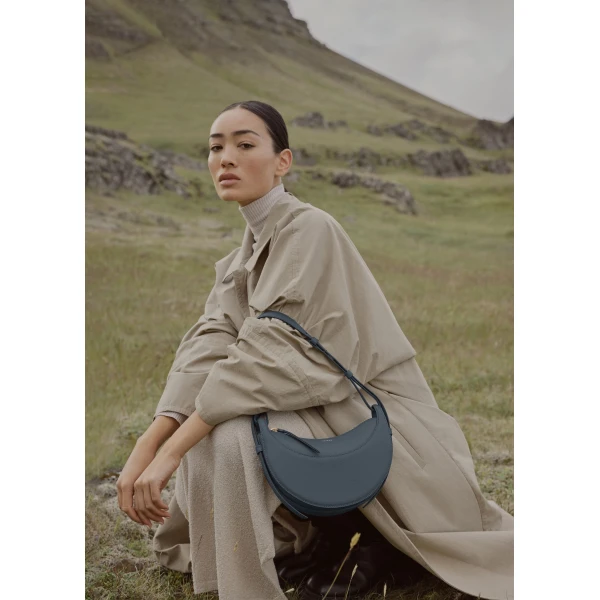 Polène Numéro Dix in Midnight Blue Numéro Dix in Midnight Blue - Shoulder & Crossbody Bags - Parisian Luxury Leather Bag at Luxury Shoes 