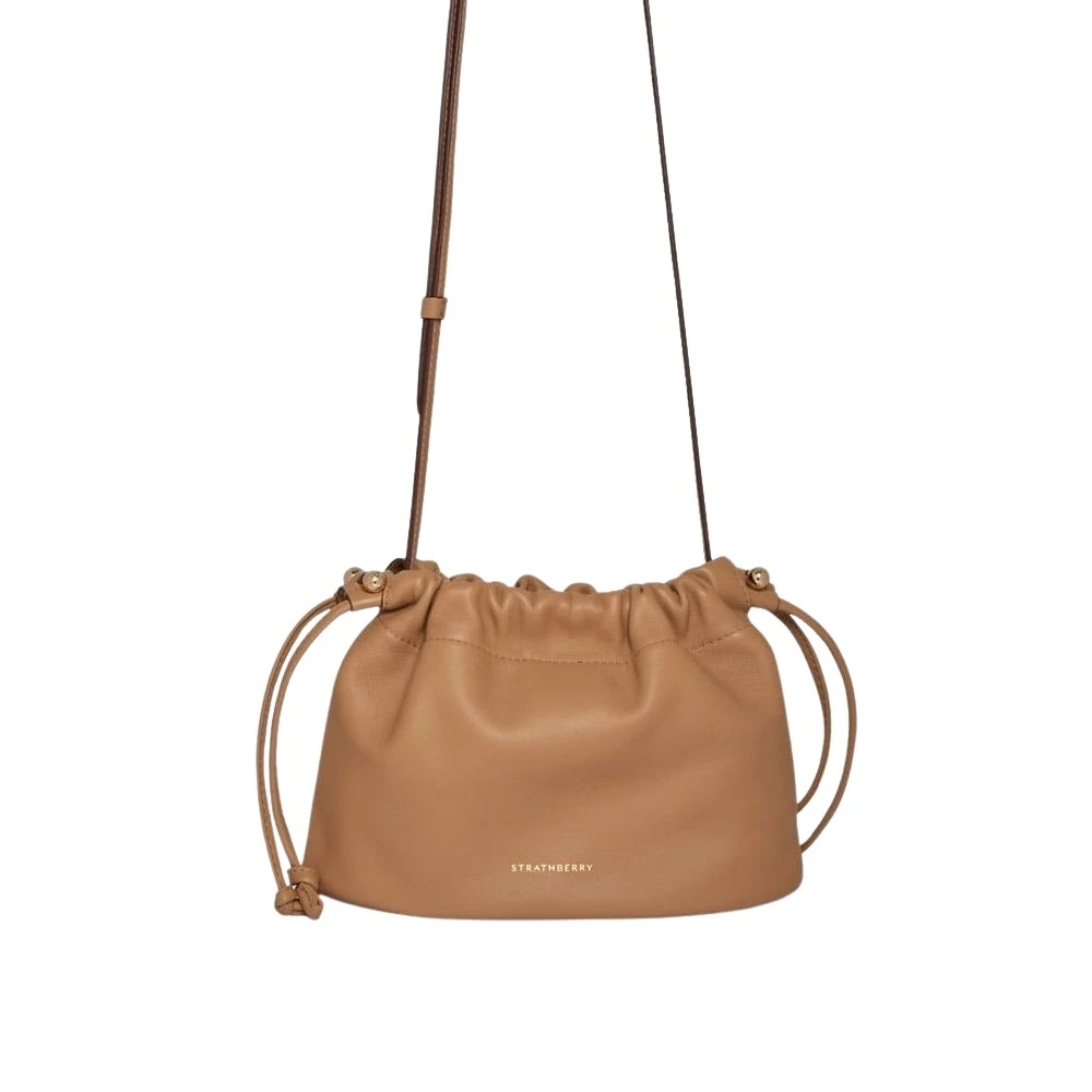 Brown-Charlotte-Drawstring-in-Caramel23314_nobg Strathberry Charlotte Drawstring bucket bag