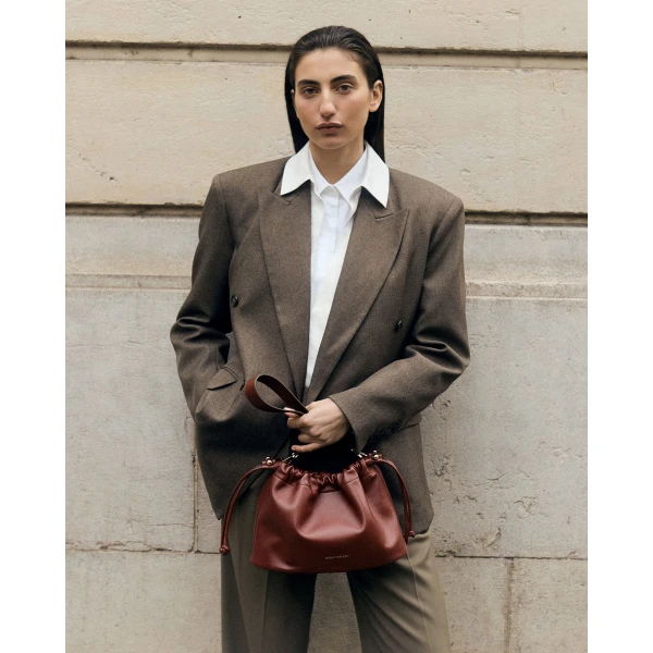 Strathberry Charlotte Midi Drawstring bucket bag