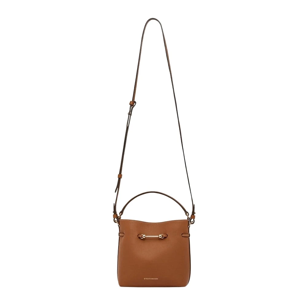 Brown-Corda-Bucket-Mini-in-Chestnut16672_nobg Strathberry Corda Bucket Mini bag