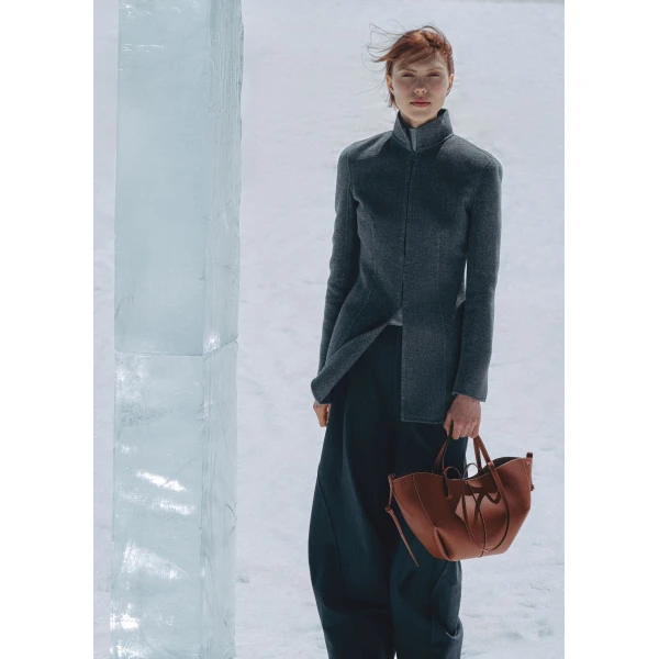 Polène Cyme Mini in Cognac Cyme Mini in Cognac - Mini Bags - Parisian Luxury Leather Bag at Luxury Shoes 