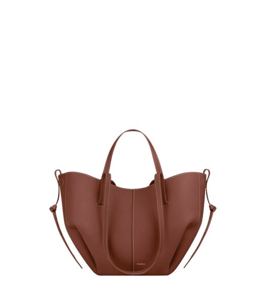 Polène Cyme Mini in Cognac Cyme Mini in Cognac - Mini Bags - Parisian Luxury Leather Bag at Luxury Shoes 