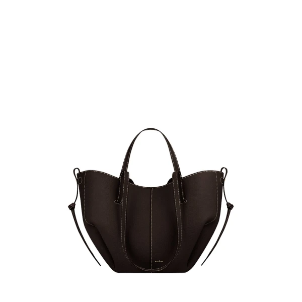 Polène Cyme Mini in Ebony Cyme Mini in Ebony - Mini Bags - Parisian Luxury Leather Bag at Luxury Shoes 