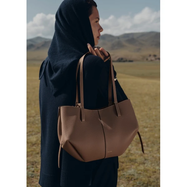 Polène Cyme Mini in Root Cyme Mini in Root - Mini Bags - Parisian Luxury Leather Bag at Luxury Shoes 