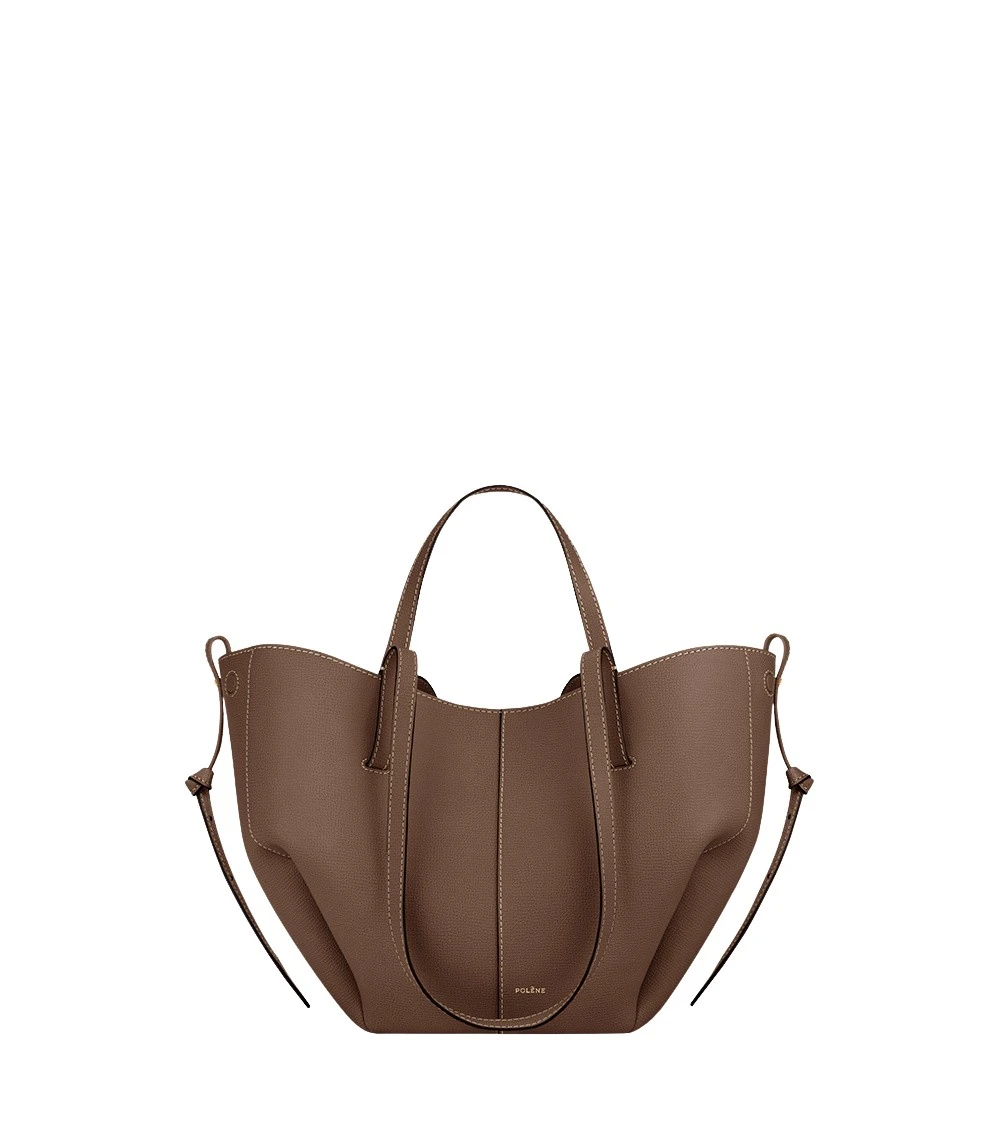 Brown-Cyme-Mini-in-Root-collection-coveti17482_nobg Polène Cyme Mini in Root Cyme Mini in Root - Mini Bags - Parisian Luxury Leather Bag at Luxury Shoes