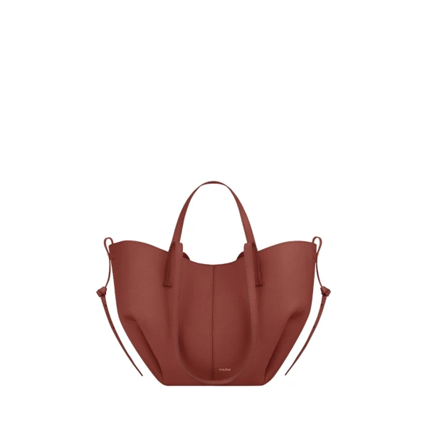 Polène Cyme Mini in Terracotta Cyme Mini in Terracotta - Mini Bags - Parisian Luxury Leather Bag at Luxury Shoes 