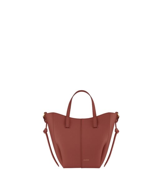 Polène Cyme Tote Nano in Terracotta Cyme Tote Nano in Terracotta - Mini Bags - Parisian Luxury Leather Bag at Luxury Shoes 