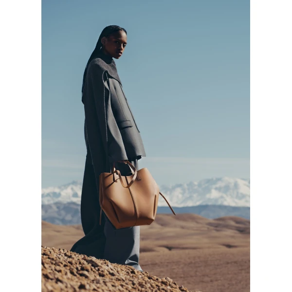 Polène Cyme Tote in Camel Cyme Tote in Camel - Totes & Top-Handle Bags - Parisian Luxury Leather Bag at Luxury Shoes 