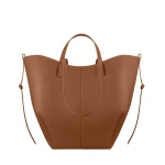 Brown-Cyme-Tote-in-Camel-collection-coveti47431_nobg Polène Cyme Tote in Camel Cyme Tote in Camel - Totes & Top-Handle Bags - Parisian Luxury Leather Bag at Luxury Shoes