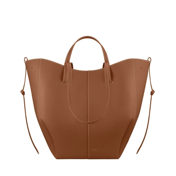 Polène Cyme Tote in Camel Cyme Tote in Camel - Totes & Top-Handle Bags - Parisian Luxury Leather Bag at Luxury Shoes 
