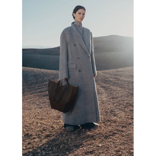 Polène Cyme Tote in Ebony Cyme Tote in Ebony - Totes & Top-Handle Bags - Parisian Luxury Leather Bag at Luxury Shoes 