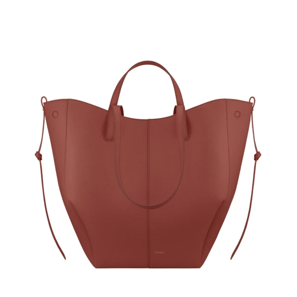 Polène Cyme Tote in Terracotta Cyme Tote in Terracotta - Totes & Top-Handle Bags - Parisian Luxury Leather Bag at Luxury Shoes 