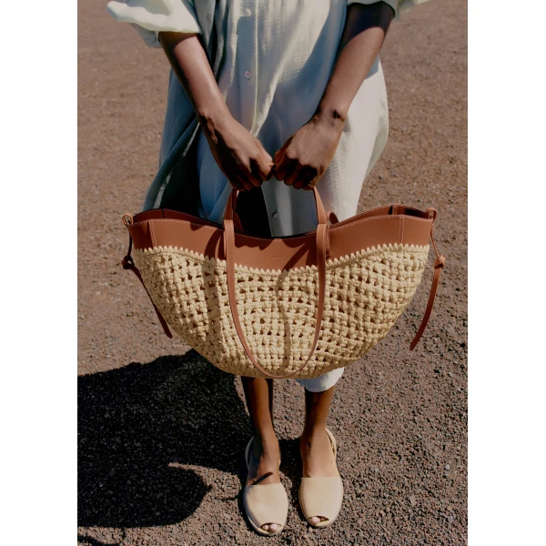 Polène Cyme in Brown Cyme in Brown - Totes & Top-Handle Bags - Parisian Luxury Leather Bag at Luxury Shoes 