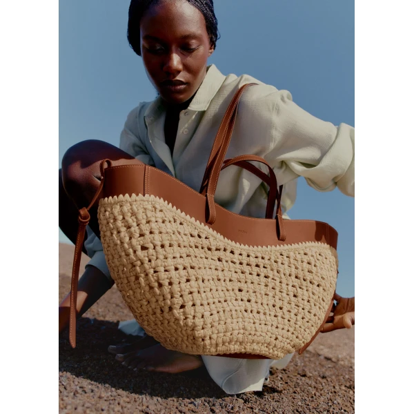 Polène Cyme in Brown Cyme in Brown - Totes & Top-Handle Bags - Parisian Luxury Leather Bag at Luxury Shoes 