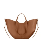 Brown-Cyme-in-Camel-collection-coveti68933_nobg Polène Cyme in Camel Cyme in Camel - Totes & Top-Handle Bags - Parisian Luxury Leather Bag at Luxury Shoes