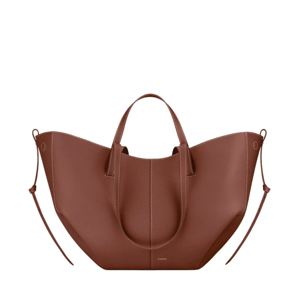 Polène Cyme in Cognac Cyme in Cognac - Totes & Top-Handle Bags - Parisian Luxury Leather Bag at Luxury Shoes 