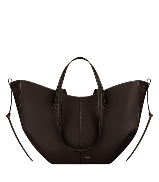 Polène Cyme in Ebony Cyme in Ebony - Totes & Top-Handle Bags - Parisian Luxury Leather Bag at Luxury Shoes 