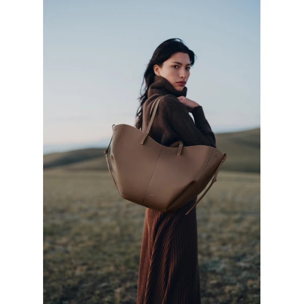 Polène Cyme in Root Cyme in Root - Totes & Top-Handle Bags - Parisian Luxury Leather Bag at Luxury Shoes 