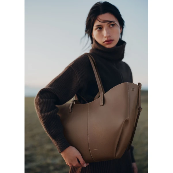 Polène Cyme in Root Cyme in Root - Totes & Top-Handle Bags - Parisian Luxury Leather Bag at Luxury Shoes 